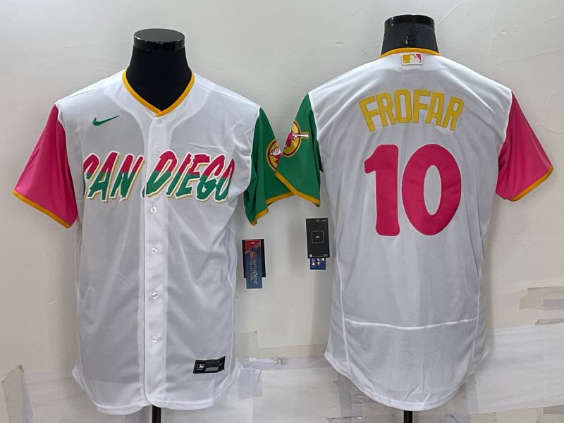 Men San Diego Padres #10 Frofar White City Edition Elite Nike 2022 MLB Jersey->san diego padres->MLB Jersey